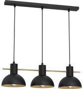 Csillár zsinóron ESTATE MINI 3xE27/15W/230V fekete