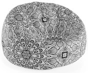 Cocoon babzsák fehér mehendi, fekete / fehér