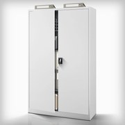 Fém iratszekrény JAN II, 1150 x 185 x 400 mm, szürke