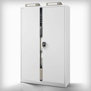 Fém iratszekrény JAN II, 1150 x 1850 x 400 mm, szürke