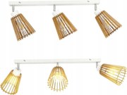 Fa Függeszték Lámpa Mennyezeti Plafon Mozgatható Csillár Öko Loft E27