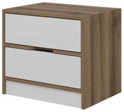 Elina Walnut White éjjeliszekrény