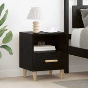 Éjjeliszekrény fiókkal Musta tammi 40 x 35 x 47.5 cm Faanyag