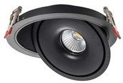 LED beépíthető spotlámpa 12W/230V 3000/4000/6400K, 12 cm, fekete