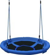 HOMCOM Baba Fészek Hinta Kert Hinta Babáknak Összecsukható Hintaülés Kényelmes Ülés 100 kg Terhelhetőség Kertbe Beltérre és Szabadtérre Ø100x180 cm Ké