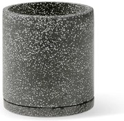 Terrazzo sötétszürke virágcserép, ø 34 cm - Bonami Selection