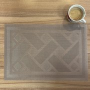 Deluxe szőnyeg a tányér alatt Kendrick világosbarna 35x45cm TiaHome