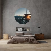 PIPPER. Textil kör alakú falmatrica "Japán 2" Méret: 100cm