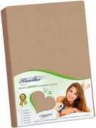 Bellatex Kamilka jersey lepedő kávészínű, 220 x 200 cm