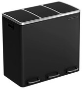 54L Pedálos szemetes, konyhai szemetesláda, puhán záró fedél, csúszásgátló alap