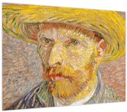 Kép - Vincent van Gogh, Self-Portrait with a Straw Hat (The Potato Peeler), reprodukciók (70x50 cm)