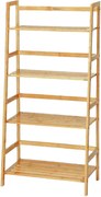 4 szintes bambusz polc 57 x 30 x 120 cm
