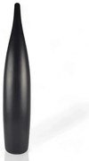 70 cm-es matt fekete kerámia váza
