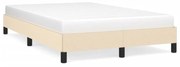 ágykeret matrac nélkül krém 120x190 cm szövet