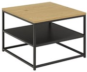 CORA dohányzóasztal, tölgy/fekete