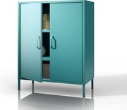 Szafka z półkami VITO, 800 x 1015 x 400 mm, Modern: morska