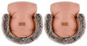 PETITE&MARS - Babakocsi kézvédő FURRY Pastel Peach
