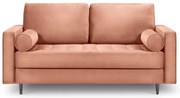 Santo rózsaszín bársonykanapé, 174 cm - Milo Casa