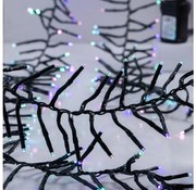 LED kültéri karácsonyi fényfüzér CLUSTER 768xLED/8 üzemmód 9 m IP44 meleg fehér