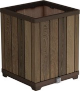 Virágcserép DECO SQUARE TALL WALNUT