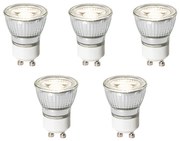 5 darabos GU10 dimmelhető LED izzó készlet, 3,5 cm, 4W, 275 lm, 4000K