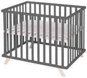 Sötétszürke bükkfa járóka 75x100 cm Lil Planet – Roba