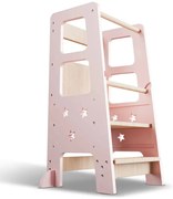Juskys Henny gyermek tanulótorony - rózsaszín
