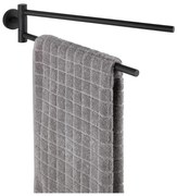 WENKO 24238100-törölközőtartó BOSIO BLACK 5,5x43 cm rozsdamentes acél/ezüst