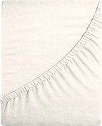 Jersey Gumis Lepedő 160x200 Vastag DeLux 155g Elefántcsont