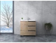 Torino Sonoma fürdőszoba szekrény mosdóval 60cm