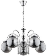 Csillár láncon HERO 5xE14/40W/230V fényes króm