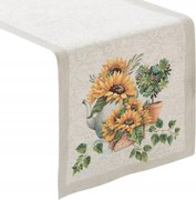 Gobelin asztali futó 57/NAT 45x140 cm napraforgó rusztikus vintage