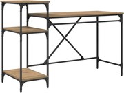vidaXL Asztal Artisan tölgy 135 x 50 x 90 cm Faanyag