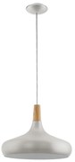 Eglo 96986 - SABINAR függeszték 1xE27/60W/230V, 40 cm, ezüst