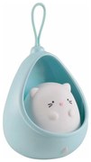 LED Gyermek Tájoló lámpa érzékelővel KITTY LED/0,5W/5V USB kék