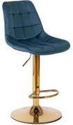 Bárszék ARCOS sötétkék bársony/arany