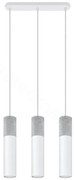 Sollux SL.0649 - BORGIO 3xGU10/40W/230V beton/fém fehér függeszték