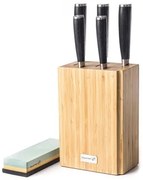 Késkészlet G21 Gourmet Premium 5 db bambusz késtartóban + csiszolókő (6002299)