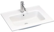 BATH DELUXE 06-060-27-11-00 - Beépíthető mosdókagyló LILLESNAD 61x46 cm kerámia/fehér
