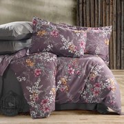 Riella lila pamut ágyneműhuzat TiaHome - 1x Párna 90x70cm, 1x Paplan 140x200cm