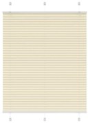 pliszírozott redőny krém 110x150 cm szövetszélesség 109,4 cm