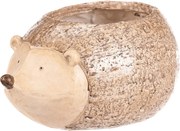 Ježek - zahradní dekorace, obal na květiny, magnesium