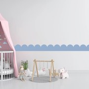 PIPPER. Textil öntapadó tapéta - Mini Ív - Sötétkék színű Szín: Sápadt