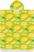 Poncsó törölköző LEMONS zöld 80×145 cm