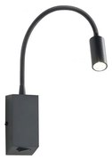 Redo 01-1194 - LED Rugalmas kicsi lámpa HELLO LED/3W/230V fekete