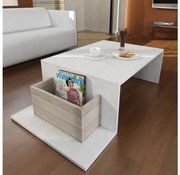 Kávésasztal POT 32x107 cm fehér