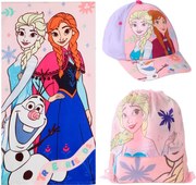 Disney Jégvarázs True Friends törölköző, tornazsák, baseball sapka szett