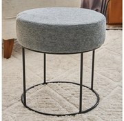 Puff JAVI, átmérő 40 cm, szürke