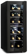 Klarstein Shiraz 12 Duo borhűtő 2 zónás 42L/12 palack 5-12 / 12-18 °C érintőképernyővel