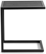 Tárolóasztal tölgyfa asztallappal 50x30 cm Daniël – Spinder Design